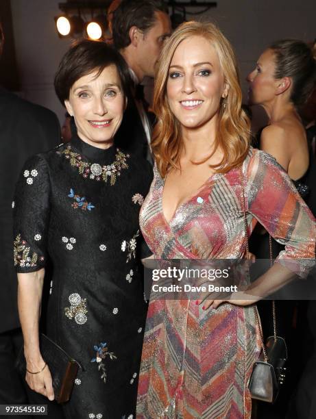 Kristin Scott Thomas and Sarah-Jane Mee attend the 3rd annual 'End The Silence' charity gala in aid of 'Hope and Homes for Children with live...