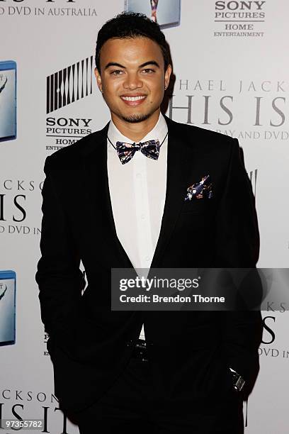 Guy Sebastian arrives at the VIP Tribute show to mark the DVD release of the Michael Jackson documentary "This Is It" at City Recital Hall on March...