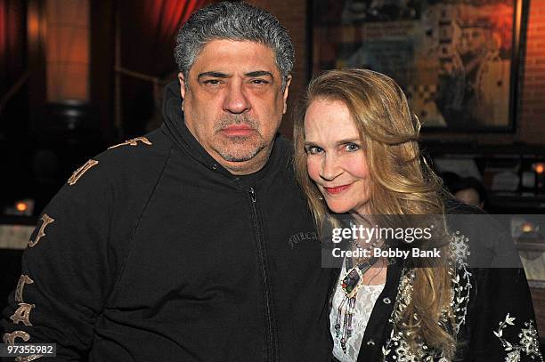 Vincent Pastore and Kate Taylor attend during Rockers On Broadway Rocks To Rebuild at B.B. Kings on March 1, 2010 in New York City.