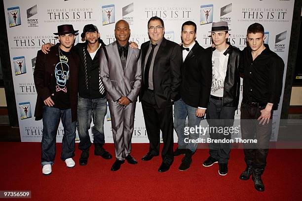This Is It" choreographer Travis Payne and director Kenny Ortega and dancers arrive at the VIP Tribute show to mark the DVD release of the Michael...
