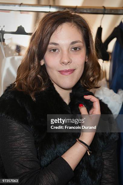 Alysson Paradis attends the 'Espace Glamour Chic' Cesars Gift Lounge at Hotel Napoleon on February 26, 2010 in Paris, France. 'Espace Glamour Chic'...
