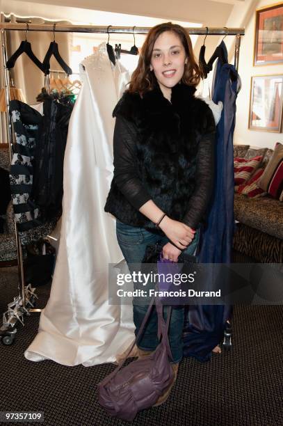 Alysson Paradis attends the 'Espace Glamour Chic' Cesars Gift Lounge at Hotel Napoleon on February 26, 2010 in Paris, France. 'Espace Glamour Chic'...