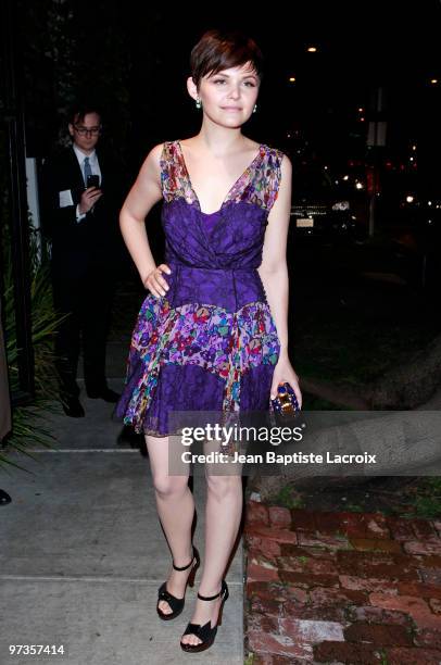 Ginnifer Goodwin is seen in West Hollywood on March 1, 2010 in Los Angeles, California.