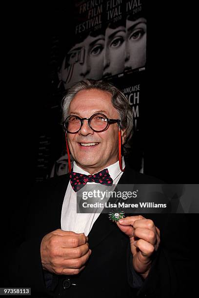 Director Dr George Miller is presented with France's most prestigious artistic award, an Ordre des Arts et des Lettres at the French Film Festival...