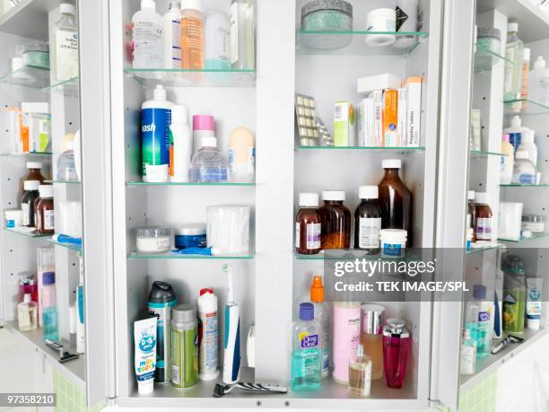 bathroom cabinet - bathroom cabinet stock pictures, royalty-free photos & images