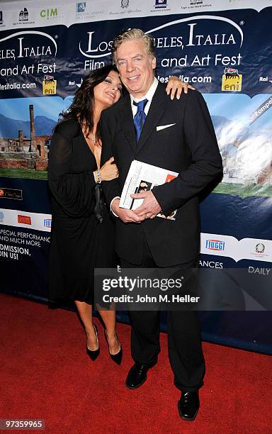 Actors Alex Meneses and Chris McDonald attend the Los Angeles Italia Film, Fashion & Art Festival at the Mann Chinese 6 on March 1, 2010 in Los...