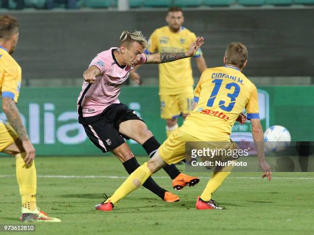 Antonino La Gumina of Palermo in action during the serie B playoff match final between US Citta di Palermo and Frosinone Calcio at Stadio Renzo...