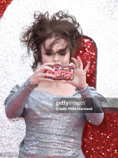 Helena Bonham Carter attends the 'Ocean's 8' UK Premiere held at Cineworld Leicester Square on June 13, 2018 in London, England.