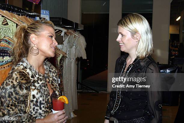 Pop star Anastacia and designer Jenny Packham