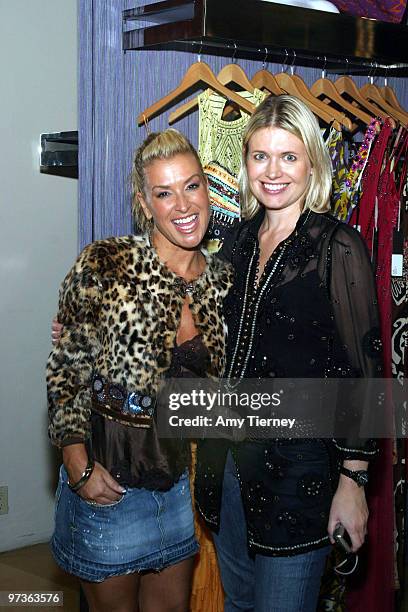 Pop star Anastacia and designer Jenny Packham