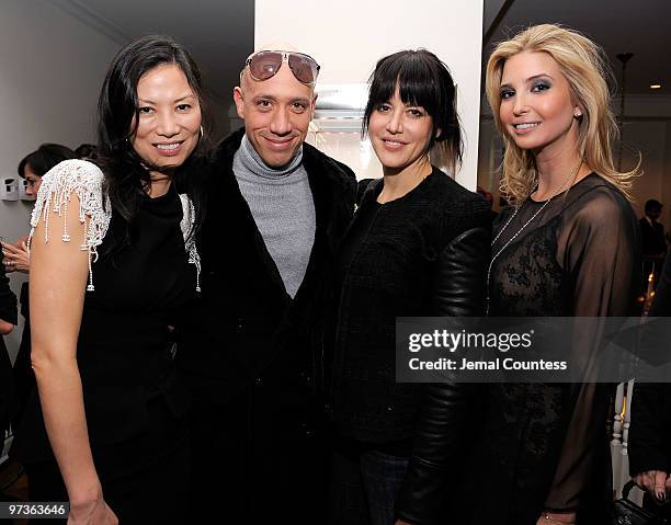 Wendi Murdoch, fashion and media personality Robert Verdi, Allison Burton-Parker and entrepreneur and socialite Ivanka Trump at the Ivanka Trump Fine...