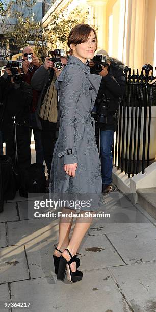 Keira Knightley attends The Laurence Olivier Awards nominee's luncheon at Haymarket Hotel on March 2, 2010 in London, England.