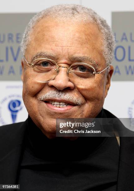 Actor James Earl Jones attends the Laurence Olivier Awards Nominee Luncheon Party at the Haymarket Hotel on March 2, 2010 in London, England.