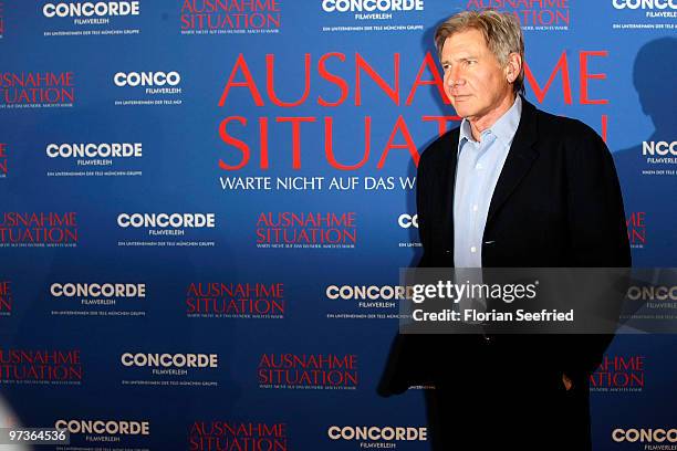 Actor Harrison Ford attends the photo call of ' Extraordinary Measures ' at Hotel Ritz Carlton on March 2, 2010 in Berlin, Germany.