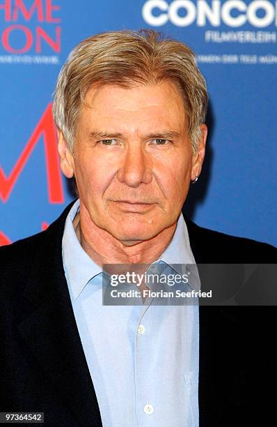 Actor Harrison Ford attends the photo call of ' Extraordinary Measures ' at Hotel Ritz Carlton on March 2, 2010 in Berlin, Germany.