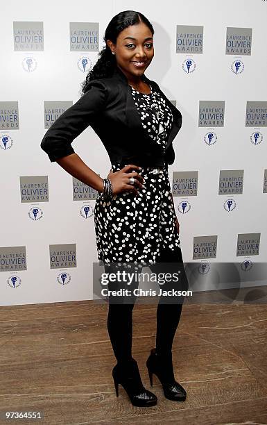 Actress Patina Miller attends the Laurence Olivier Awards Nominee Luncheon Party at the Haymarket Hotel on March 2, 2010 in London, England.