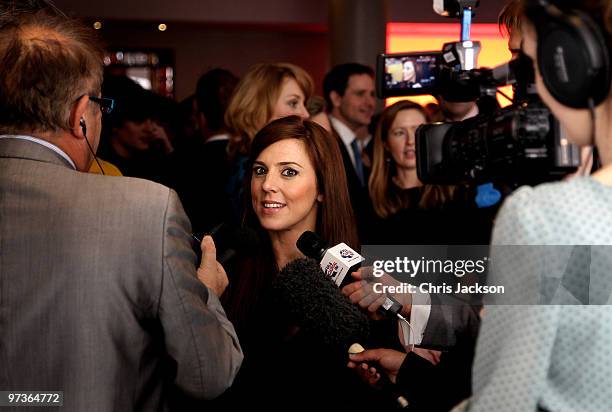 Melanie Chisholm attends the Laurence Olivier Awards Nominee Luncheon Party at the Haymarket Hotel on March 2, 2010 in London, England.