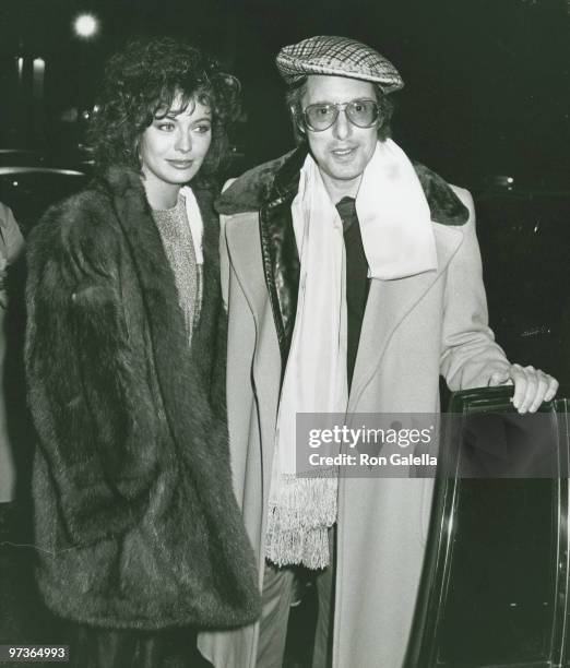 Actress Lesley-Anne Down and director William Friedkin attend the opening party for "Duet for One" on December 17, 1981 at the Dish of Salt...