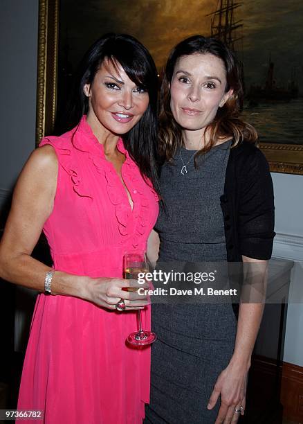 Lizzy Cundy and Tana Ramsay attend the "AVON and Women's Aid Empowering Women Awards 2010" at the Manderin Hotel, London. On March 01, 2010