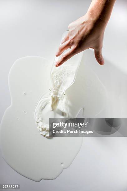 spilt milk - spilt milk stock pictures, royalty-free photos & images