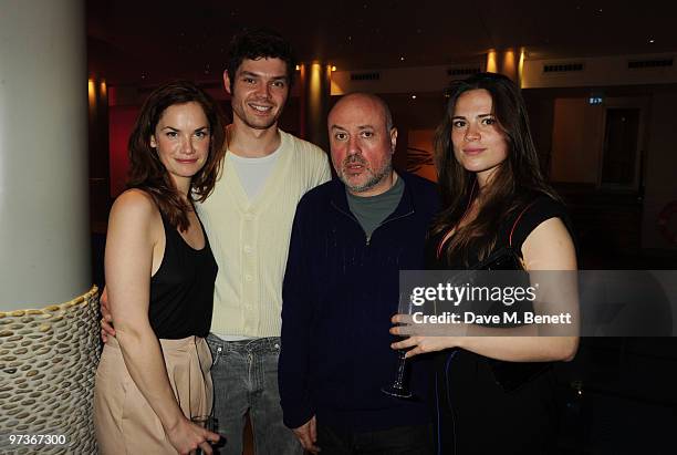 Ruth Wilson, guests and Hayley Atwell attend the Laurence Olivier Awards nominees luncheon at Haymarket Hotel on March 2, 2010 in London, England.