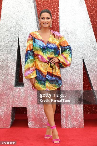 Sam Faiers attends the European Premiere of 'Ocean's 8' at Cineworld Leicester Square on June 13, 2018 in London, England.