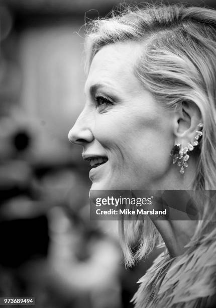 Cate Blanchett attends the 'Ocean's 8' UK Premiere held at Cineworld Leicester Square on June 13, 2018 in London, England.