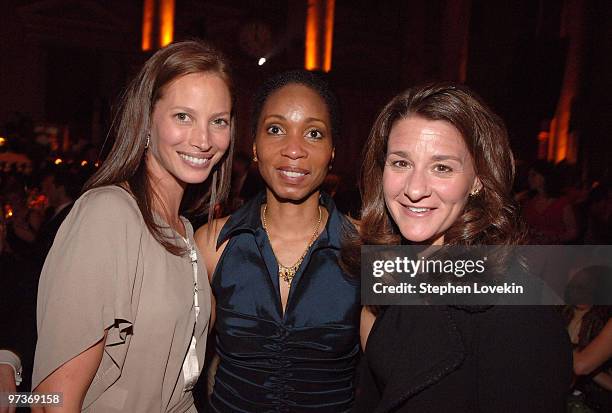 Christy Turlington Burns, Dr. Helene Gayle, CARE President and CEO and Melinda French Gates