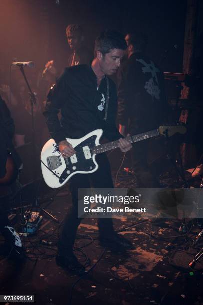 Noel Gallagher performs with YOTA at XOYO on June 13, 2018 in London, England.