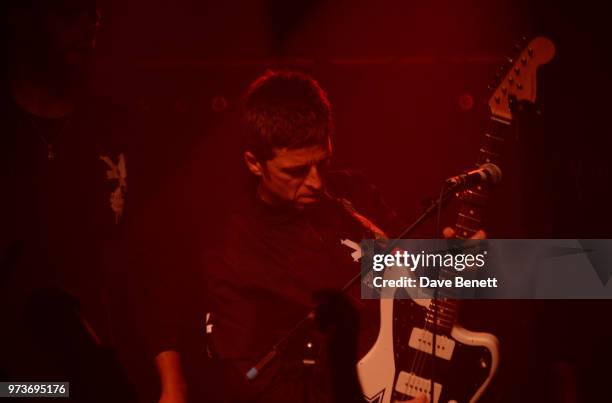 Noel Gallagher performs with YOTA at XOYO on June 13, 2018 in London, England.