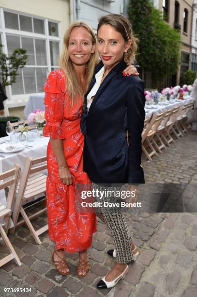 Martha Ward and Jemima Jones attend as Catherine Quin hosts a dinner to celebrate 'Women Of Purpose' on June 13, 2018 in London, England.
