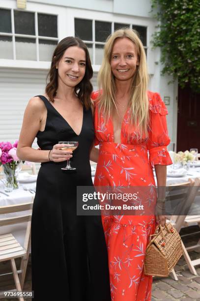 Catherine Quin and Martha Ward attend as Catherine Quin hosts a dinner to celebrate 'Women Of Purpose' on June 13, 2018 in London, England.