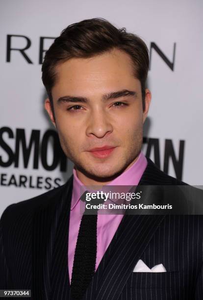 Actor Ed Westwick attends Cosmopolitan Magazine's Fun Fearless Males of 2010 at the Mandarin Oriental Hotel on March 1, 2010 in New York City.