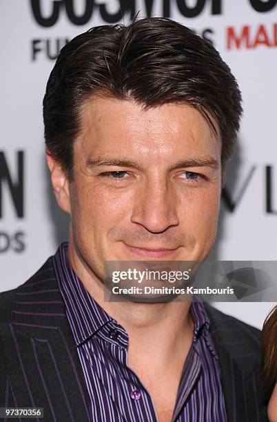 Actor Nathan Fillion attends Cosmopolitan Magazine's Fun Fearless Males of 2010 at the Mandarin Oriental Hotel on March 1, 2010 in New York City.