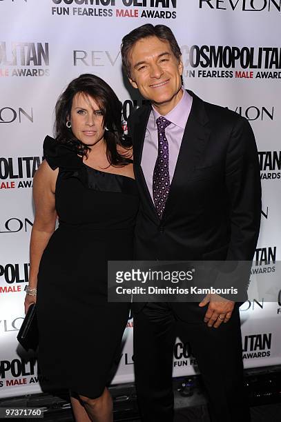 Lisa Oz and Dr. Mehmet Oz attend Cosmopolitan Magazine's Fun Fearless Males of 2010 at the Mandarin Oriental Hotel on March 1, 2010 in New York City.