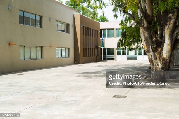 empty school courtyard - courtyard 個照片及圖片檔