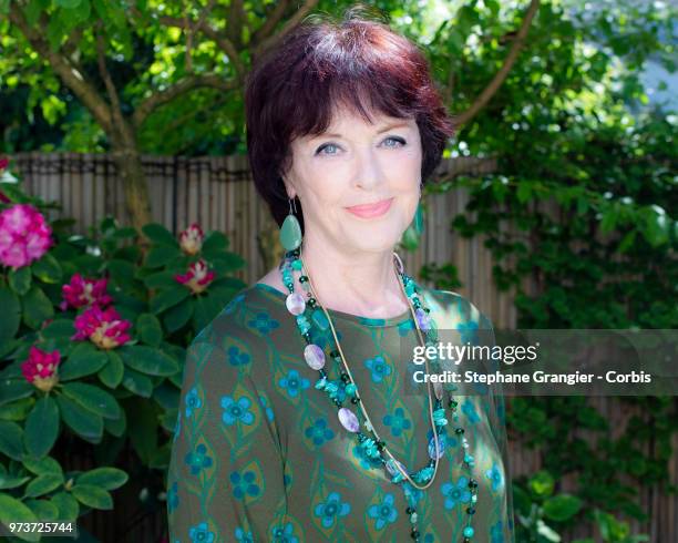 Actress, Anny Duperey poses during a photo-shoot on May 07, 2018 in Paris, France. On May 7, 2018 in Paris, France.