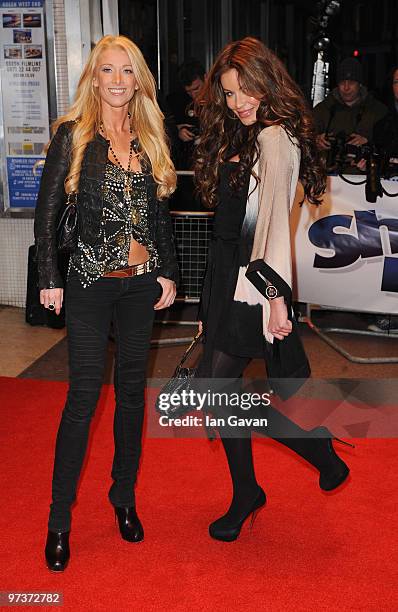 Jo-Emma Larvin and guest attend the UK premiere of 'The Shouting Men' at Odeon West End on March 2, 2010 in London, England.