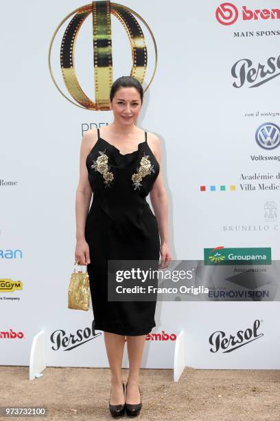 Sara Ricci attends Globi D'Oro awards ceremony at the Academie de France Villa Medici on June 13, 2018 in Rome, Italy.