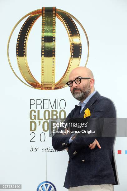 Donato Carrisi attends Globi D'Oro awards ceremony at the Academie de France Villa Medici on June 13, 2018 in Rome, Italy.