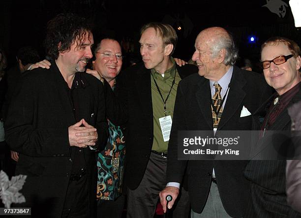 Tim Burton, Disney's John Lasseter, Henry Selick, Ray Harryhausen, and Danny Elfman