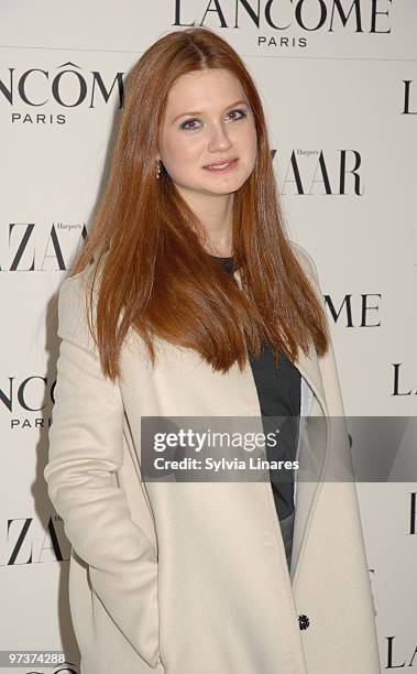 Bonnie Wright attends the Lancome and Harper's Bazaar BAFTA party held at St Martins Lane Hotel on February 19, 2010 in London, England.