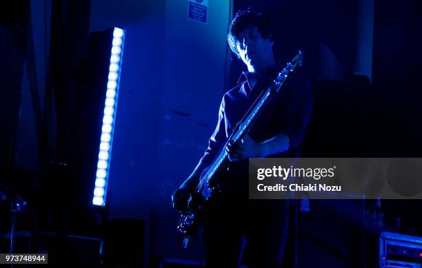 Matt McJunkins of A Perfect Circle performs at Brixton Academy on June 13, 2018 in London, England.
