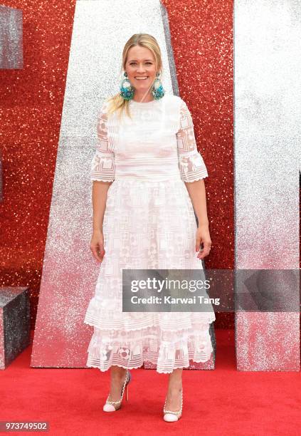 Edith Bowman attends the European Premiere of 'Ocean's 8' at Cineworld Leicester Square on June 13, 2018 in London, England.