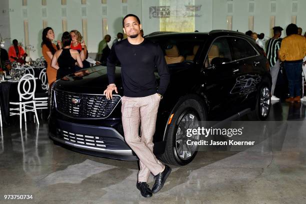 Actor Tristan 'Mack' Wilds attends Cadillac Welcome Luncheon At ABFF: Black Hollywood Now at The Temple House on June 13, 2018 in Miami Beach,...