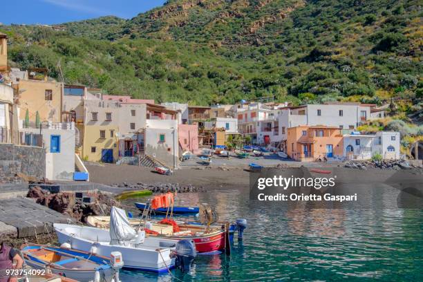 salina, rinella (aeolian islands, sicily, italy) - aeolian islands stock pictures, royalty-free photos & images