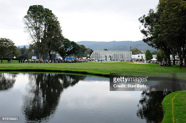 Course scenic of the ninth green during the Pro-Am round for the Pacific Rubiales Bogota Open Presented by Samsung at Country Club de Bogota on March...