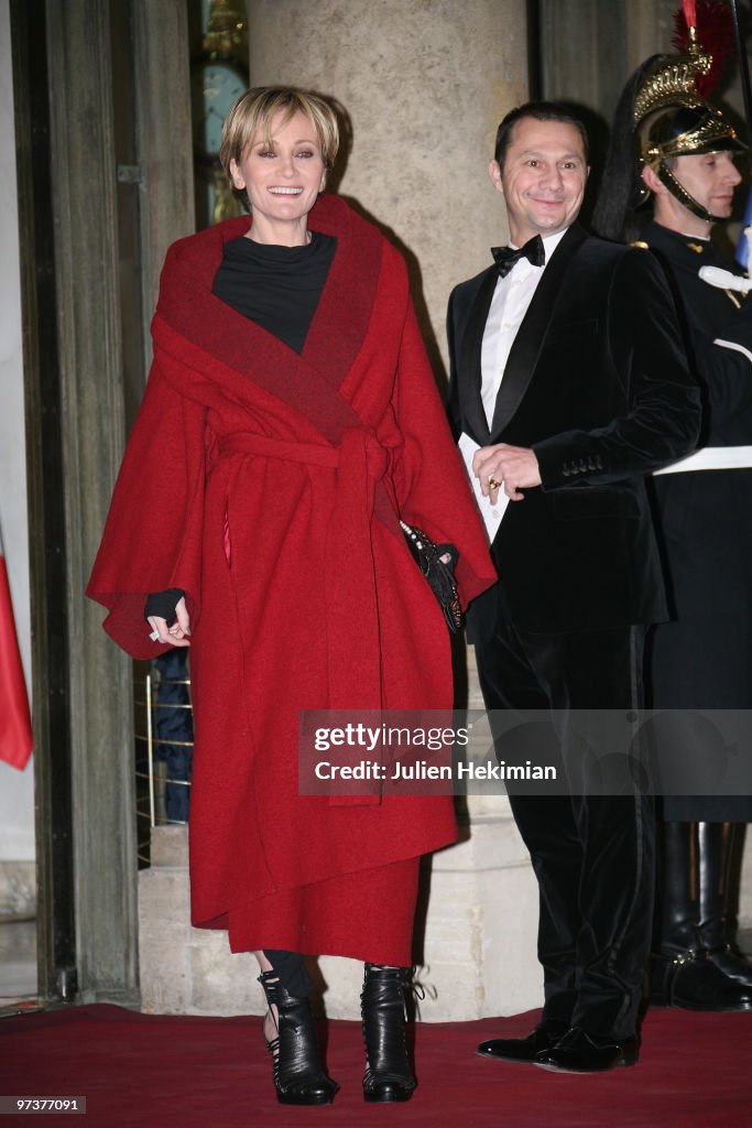 State Dinner At Elysee Palace Honouring President Dmitry Medvedev