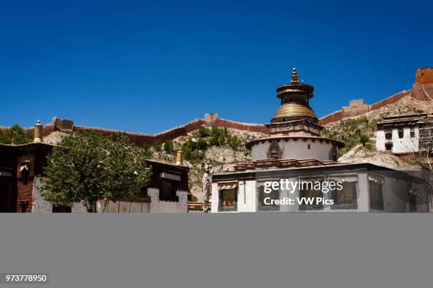 Kumbum stupa and monastery Paelkhor, Pelkhor Chode, Gyangze, Tibet, China, Asia.