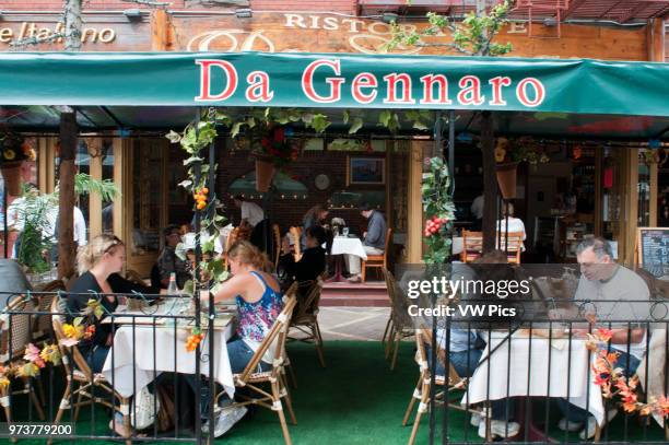 Da Gennaro Restaurant, Little Italy, Manhattan, New York City, United States of America, North America, USA.